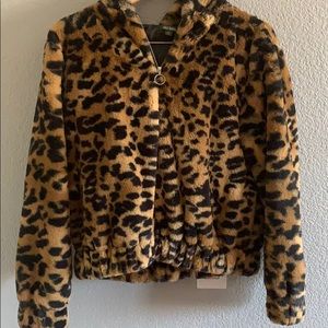 Cheetah zip jacket
